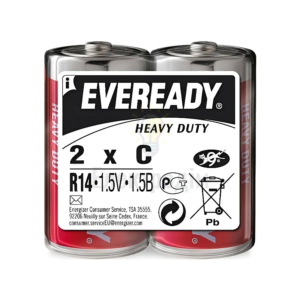 Батарейка сольова D/R20 (пл-2шт) Eveready 949 