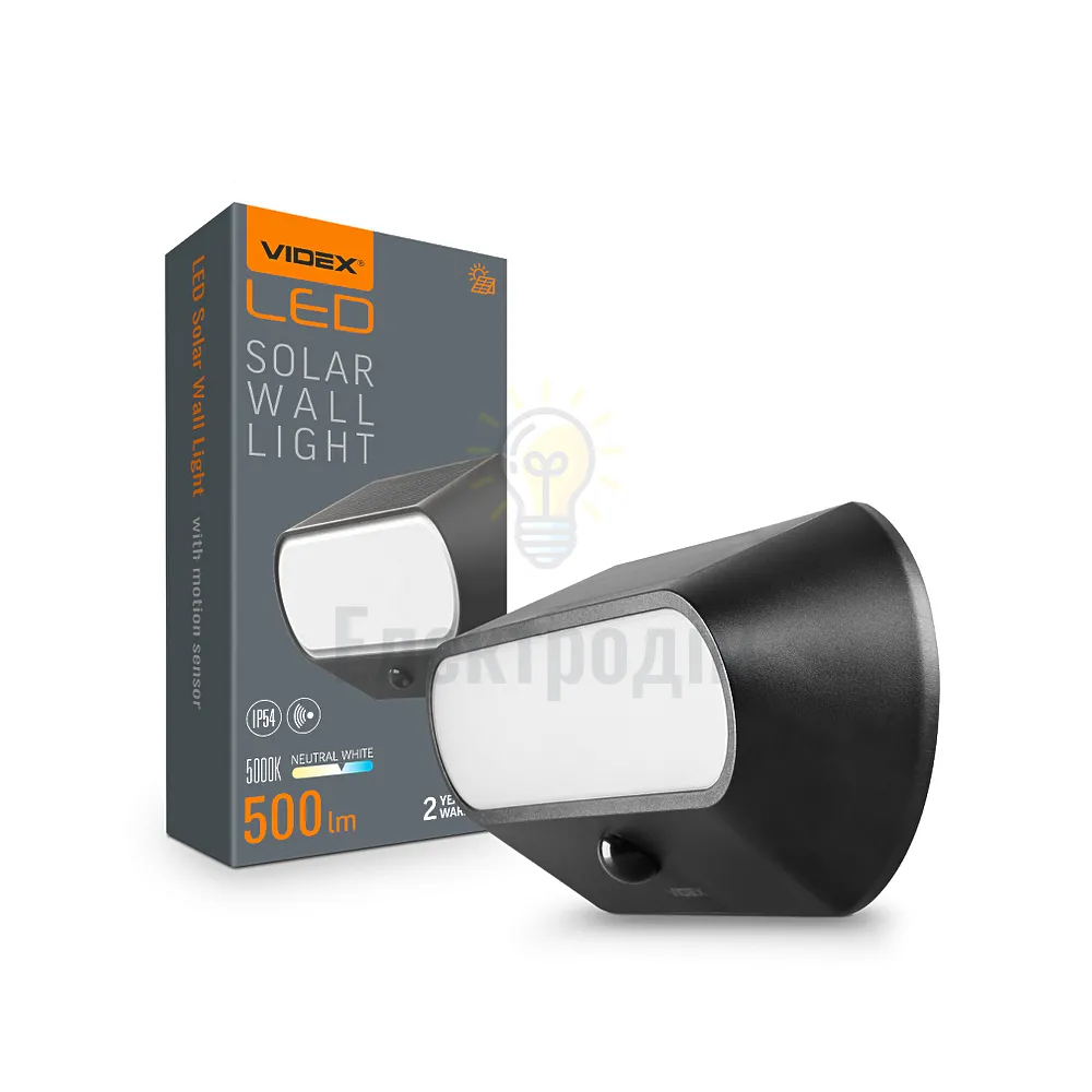 LED Світильник настінний 5000К 500Lm автономний VL-BHSO-001-S Videx VL-BHSO-001-S 