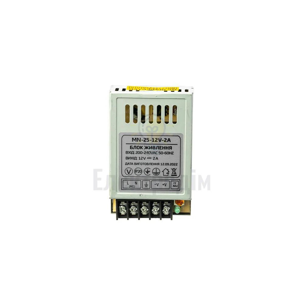 Блок  живлення 12В MN Блок живлення MN 2А - 25W 1013395  - фото 1