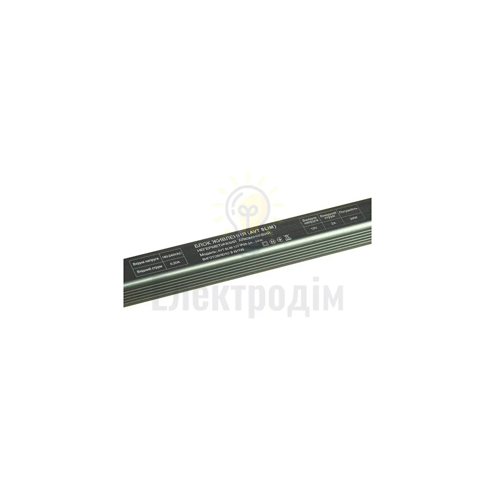 Блок  живлення 12В AVT SLIM AVT SLIM IP20 2А - 24W 1021910  - фото 3