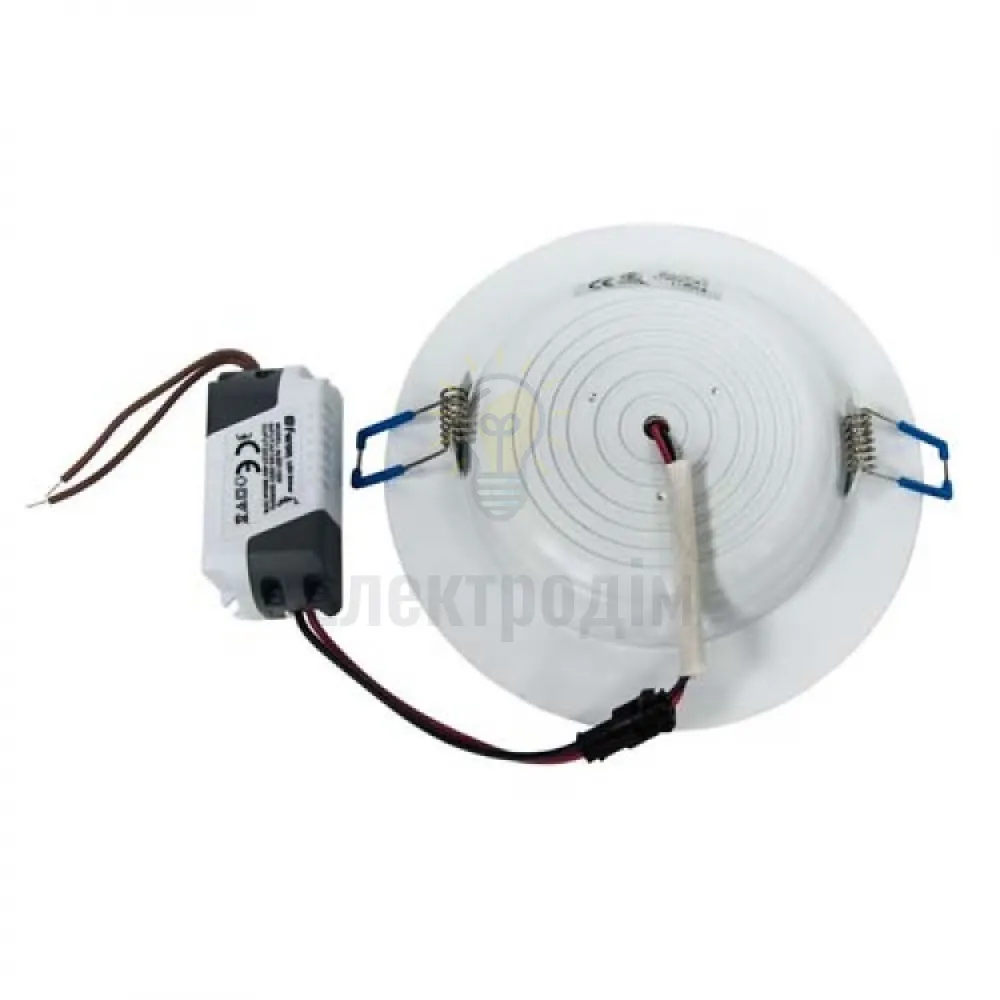 AL527 7W круг, білий 560Lm 4000K 103*28mm 28538  - фото 1