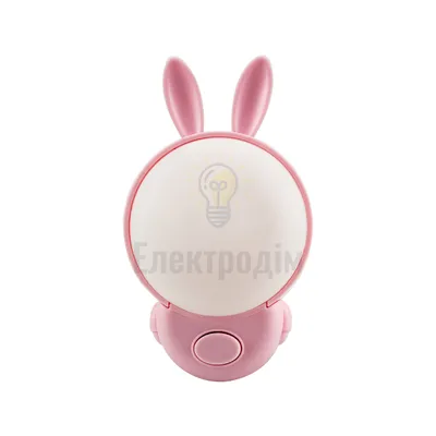 Нічник led BUNNY 2CCT рожевий 98769 — купити в Електродім