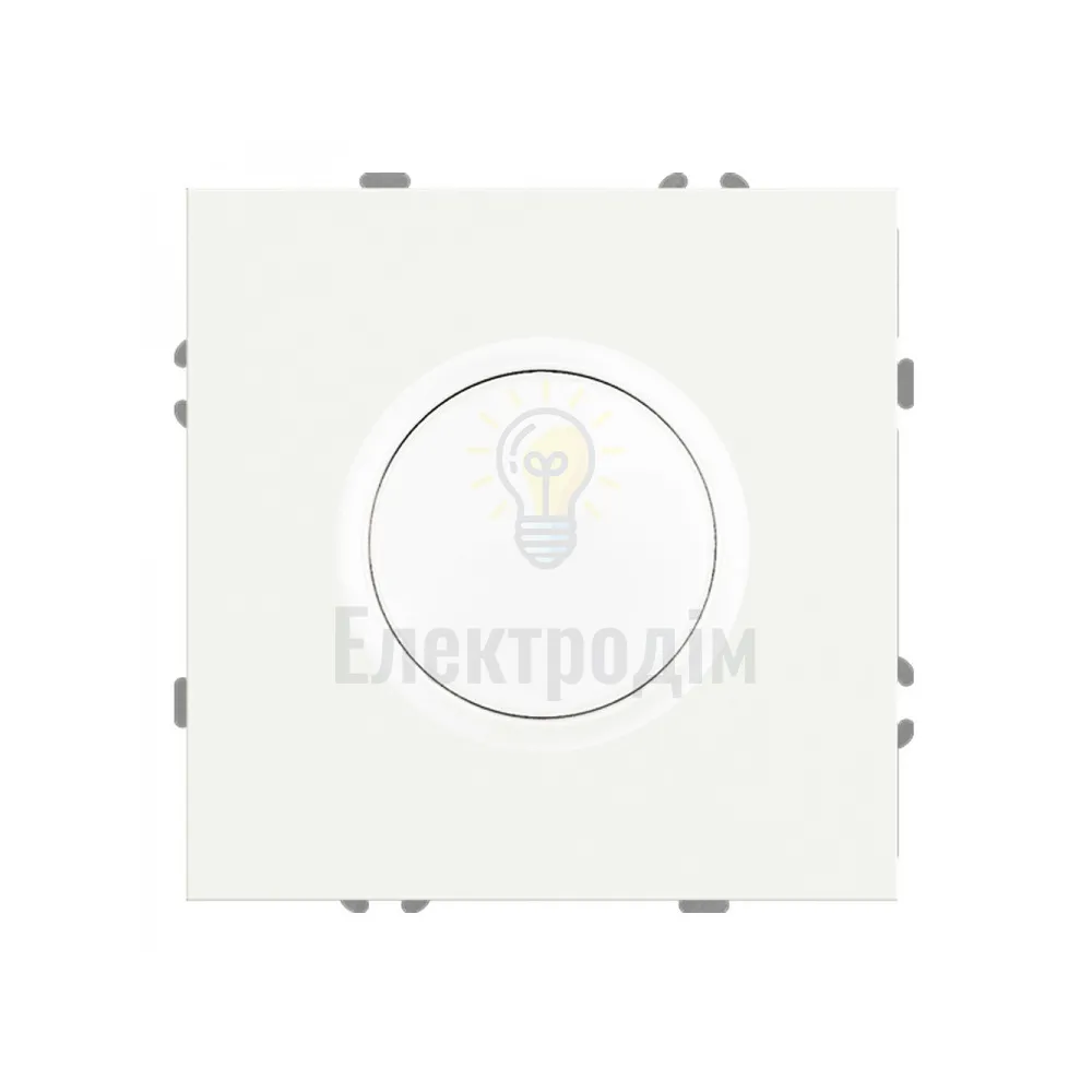 EV111D-W світлорегулятор поворотний для LED 5-100W, механізм білий Soft 80727  - фото 1
