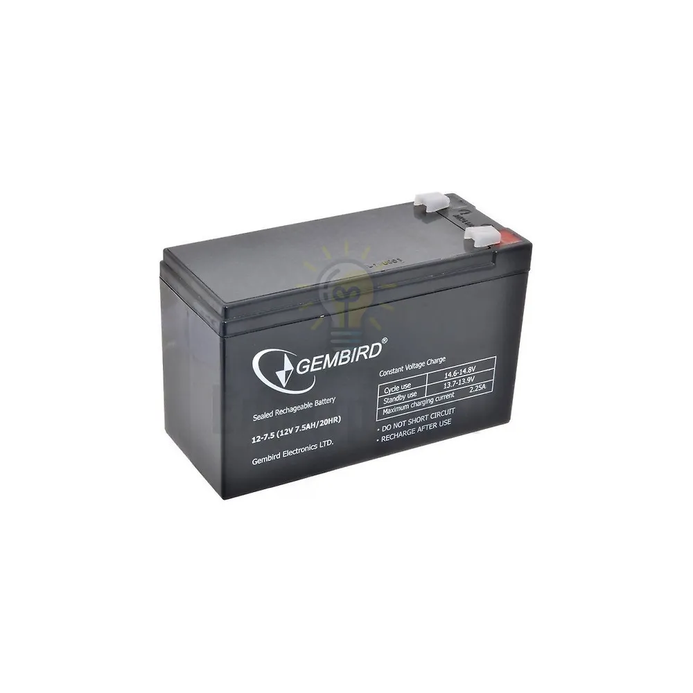 Акумулятор 12V 7,5Ah BAT-12V7.5AH Energenie Gembird BAT-12V7.5AH 
