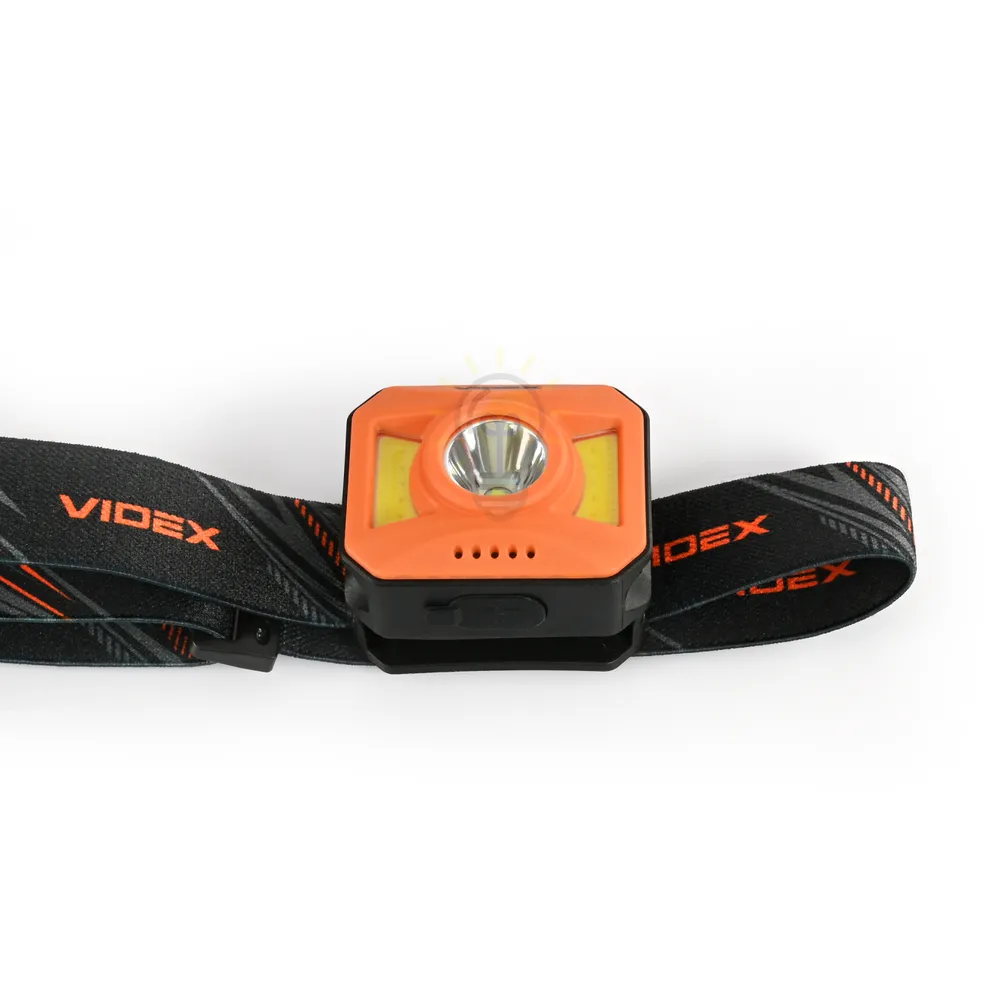 Налобний світлодіодний ліхтарик VIDEX  400Lm 5000K VLF-H085-OR  - фото 3
