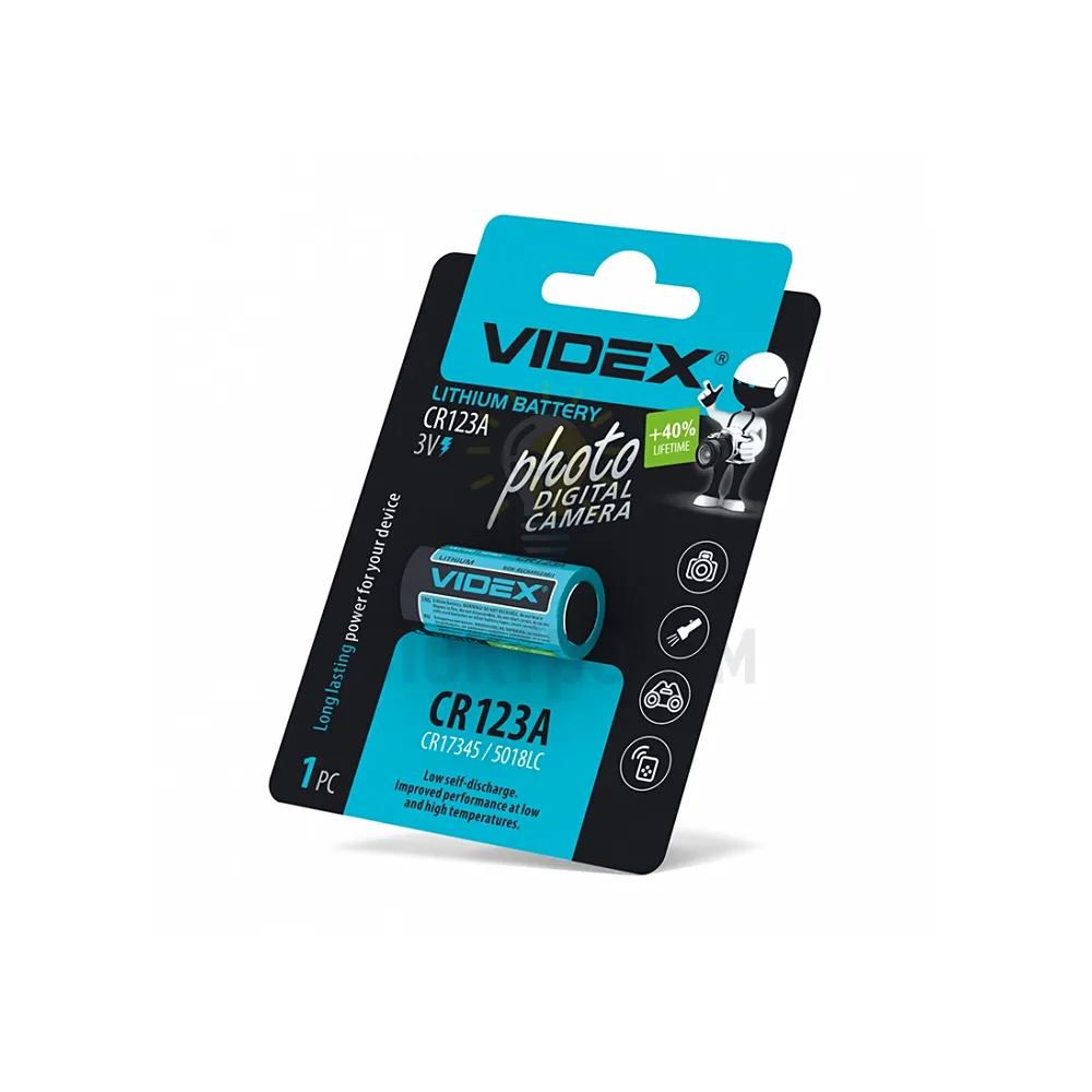 Батарейка Videx CR123A 