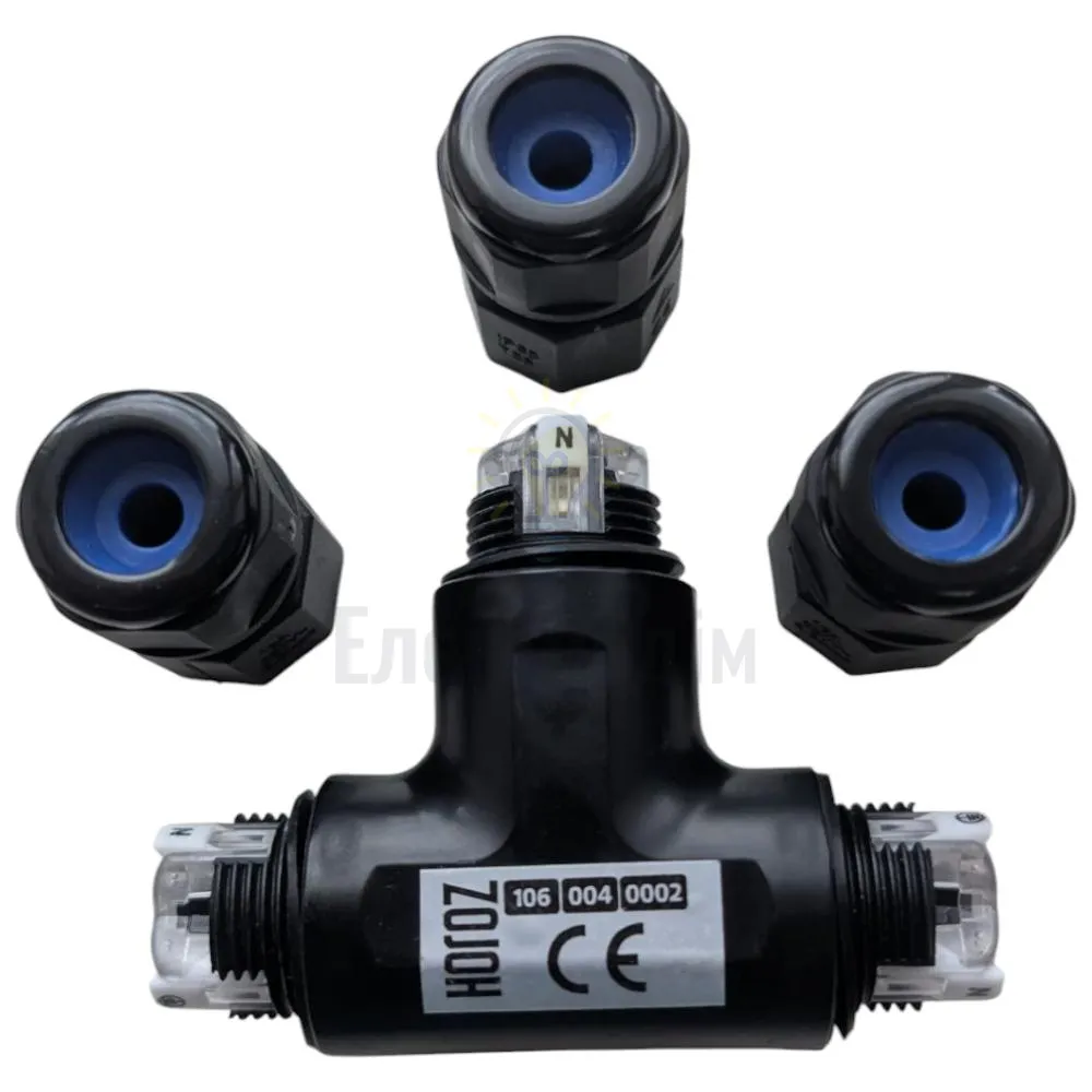 Клема вологозахистна Клема вологозахисна IP68 CONNECTOR-2 HOROZ ELECTRIC 106-004-0002-010  - фото 2