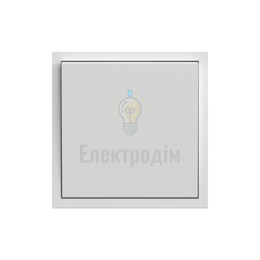 EV111L-W вимикач 1-кл. з підсвіткою, механізм білий 10А Soft 80714  - фото 1