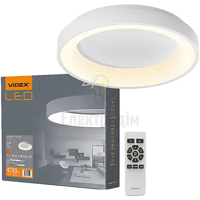 LED світильник настінно-стельовий 72W 2700-6000K 220V кільцевий VLE-ERC-72W — купити в Електродім