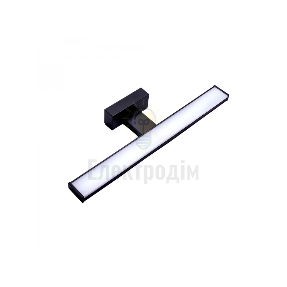 AL5080ARD 230V 12W 780LM 4000К 600*106*42mm IP44 чорний, матовий розсіювач 80192 