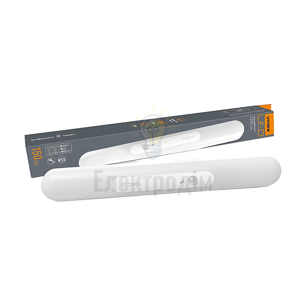 LED Світильник акумуляторний з датчиком руху VIDEX VL-NL013W-SR 