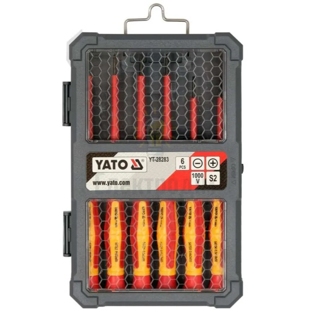 Викрутка Набір викруток прецизійних діелектричних ізольованих YATO: до 1000 V, 6 шт. YT-28283  - фото 2