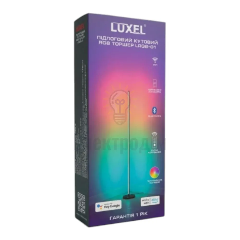 Підлоговий кутовий RGB торшер LRGB-01  - фото 1
