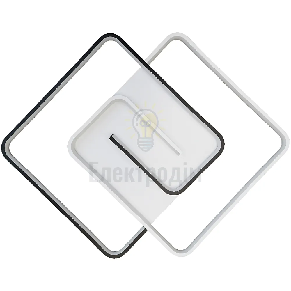 Violux LED світильник smart DOMINO VIOLUX квадрат 90W 3000-4000-5000K IP20 білий 220565  - фото 1