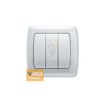 Вимикач Vi-Ko CARMEN білий 3-а 90561068 — купити в Електродім