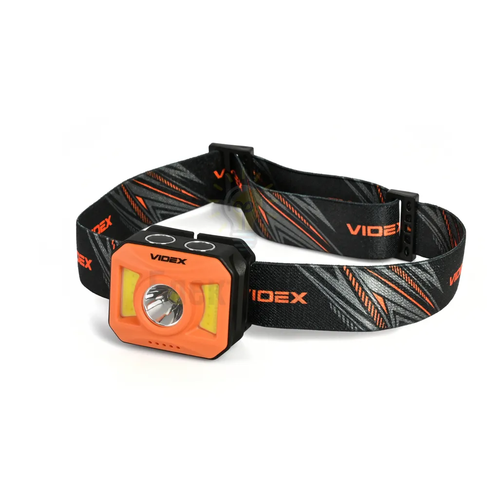 Налобний світлодіодний ліхтарик VIDEX  400Lm 5000K VLF-H085-OR  - фото 1