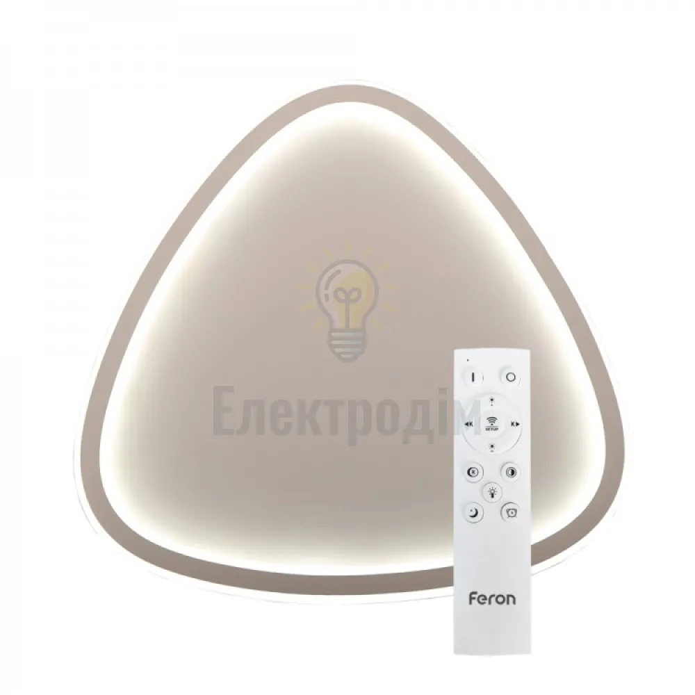 AL6090 60W трикутник, 3840Lm 3000K-6000K 400*400*37mm TRIANGLE 40279  - фото 1