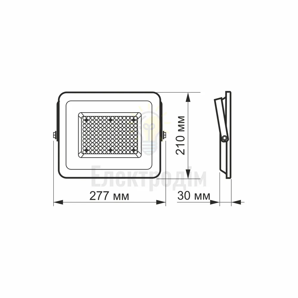 LED прожектор VIDEX F2e 100W 5000K VL-F2e-1005W  - фото 3