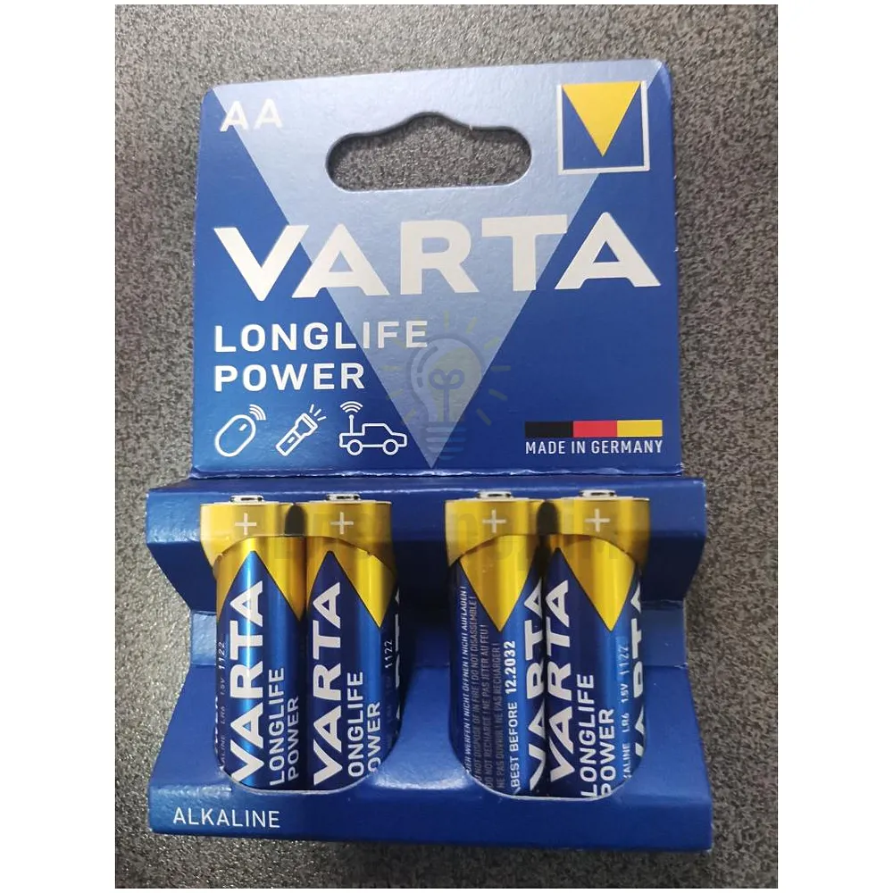 Батарейка VARTA LONGLIFE POWER LR6 (блістер-4 шт.) 