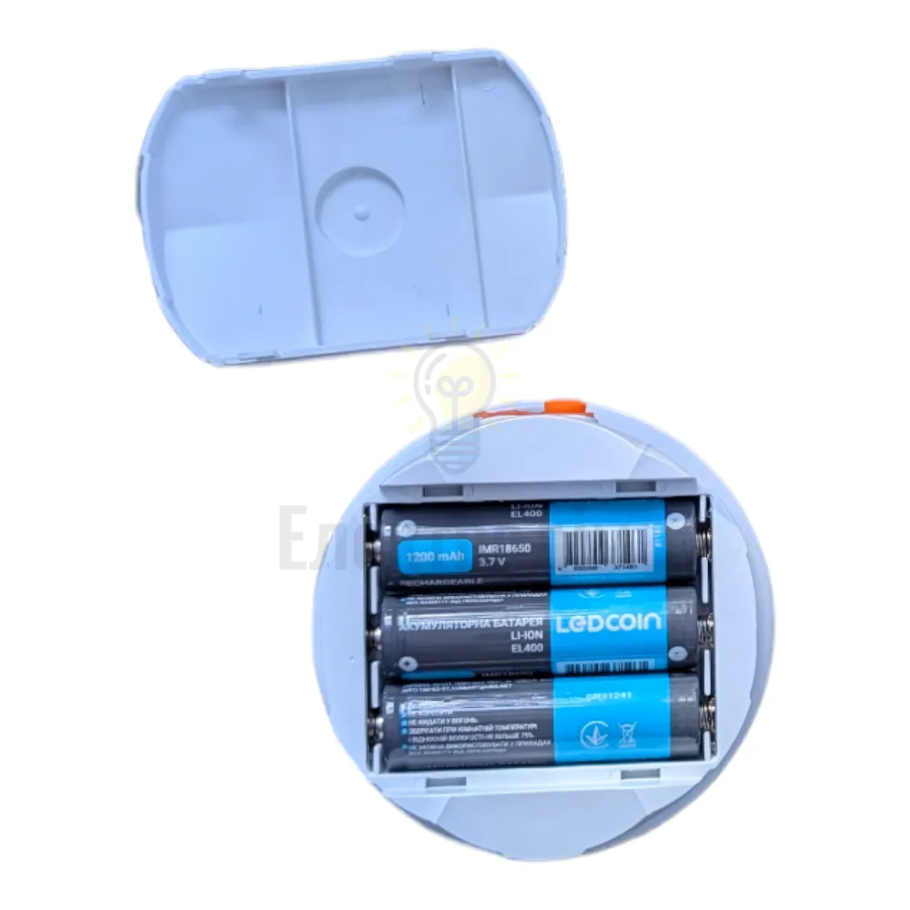 EL309 акум. світильник 13W, 100*105mm, 3*1200mAh (зм. акум. 18650), білий, LC 81171  - фото 15