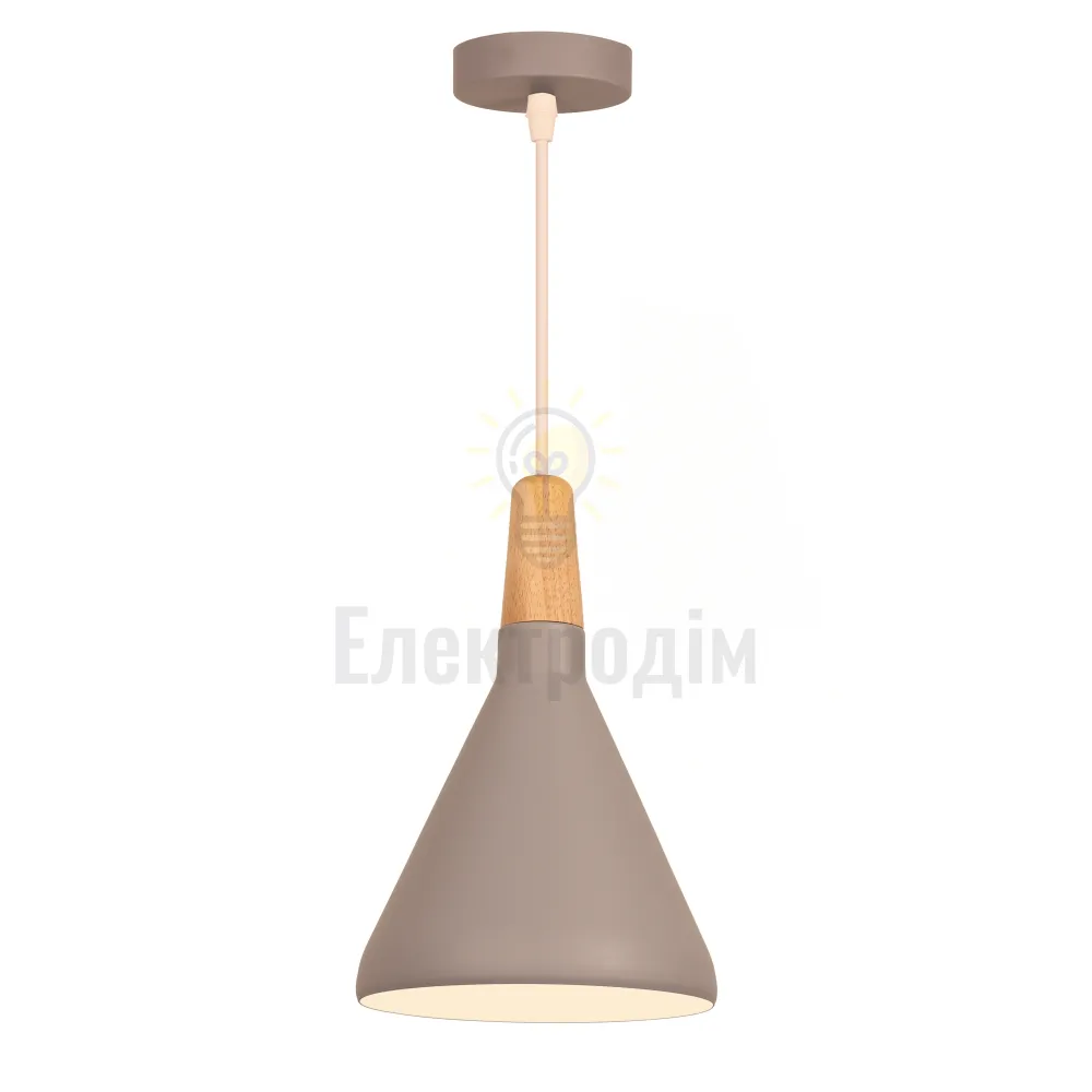 Світильник VELMAX V-CL-DRUM-Gr-Wh, max 60W, E27, 220V 23-10-48 