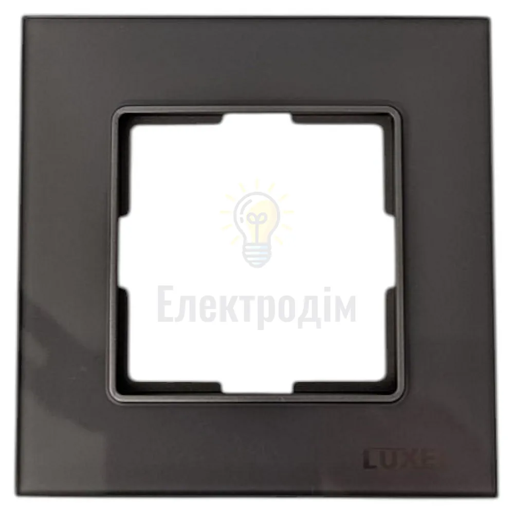 Рамка скляна горизонтальна одинарна graphite pearl (графіт) 0721 