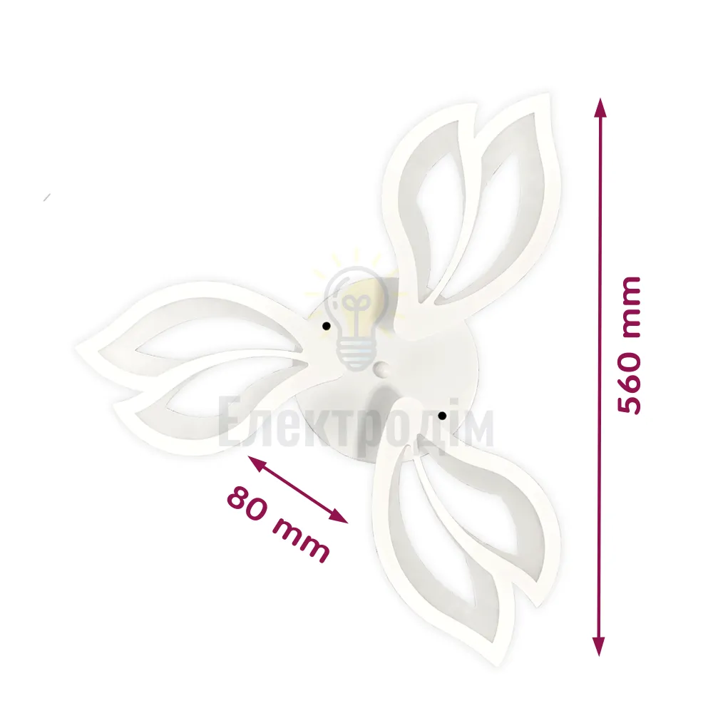 LED світильник VELMAX V-CL-MAGNOLIA-3Wh, max 39W, 3000K-6500K, пульт, блок живлення, білий, 230V 23-43-16  - фото 3