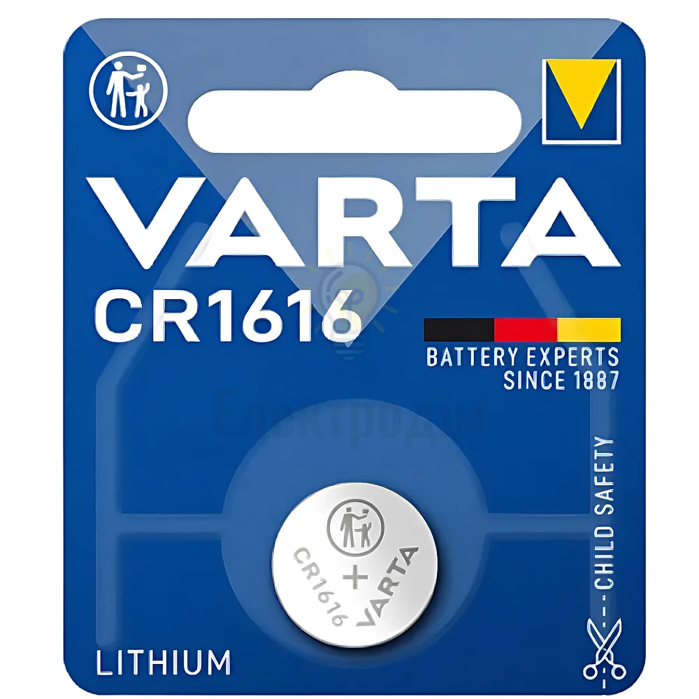 Батарейка VARTA CR1616 (блістер-1шт.) 6616101401 