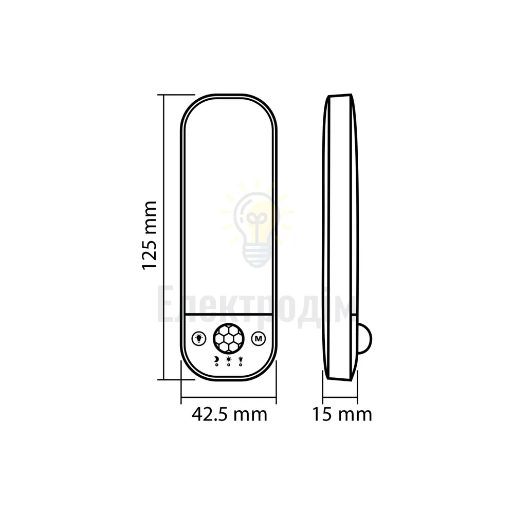 LED Світильник акумуляторний з датчиком руху VIDEX VL-NL014W-S  - фото 2