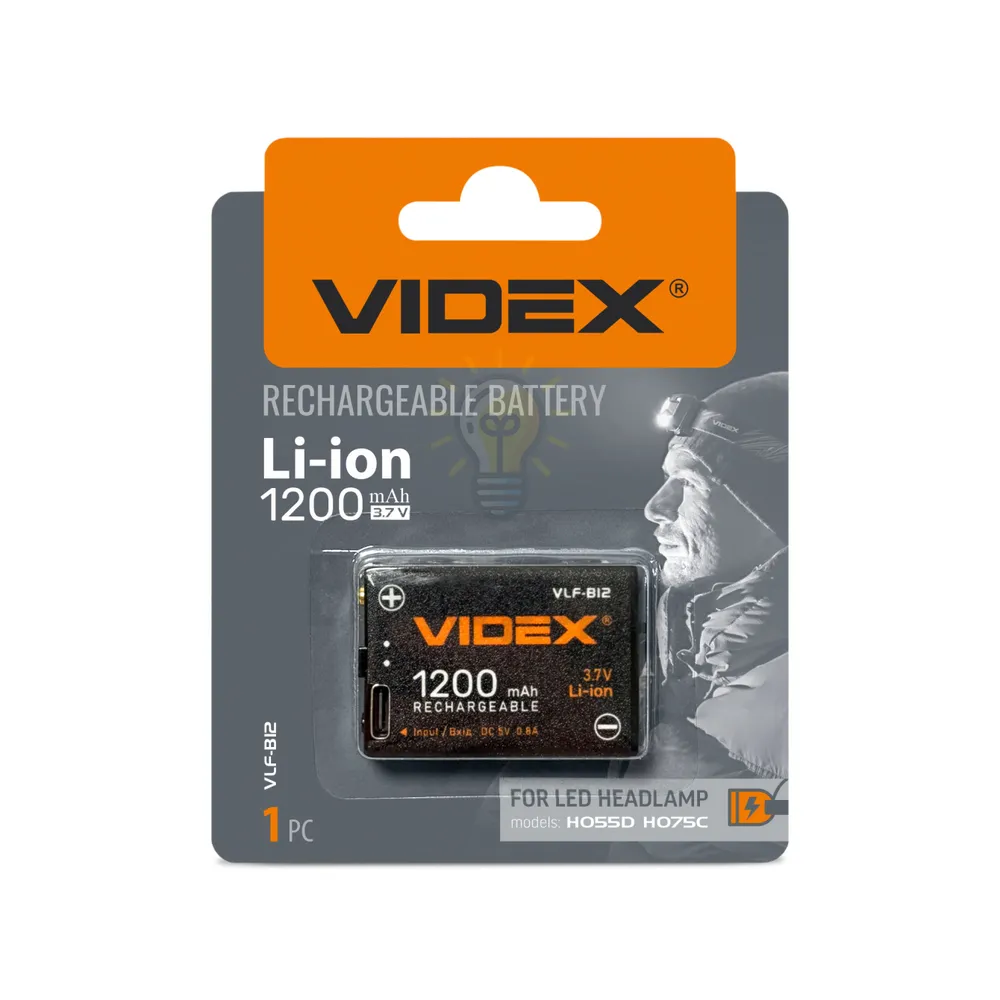 Акумулятор VLF-B12 Li-lon 1200mAh захист (бл-1шт) VLF-B12  - фото 2