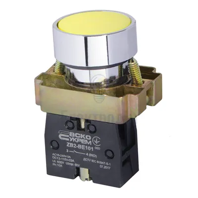 Кнопка АСКО XB2-BA51 Старт жовта A0140010029 — купити в Електродім