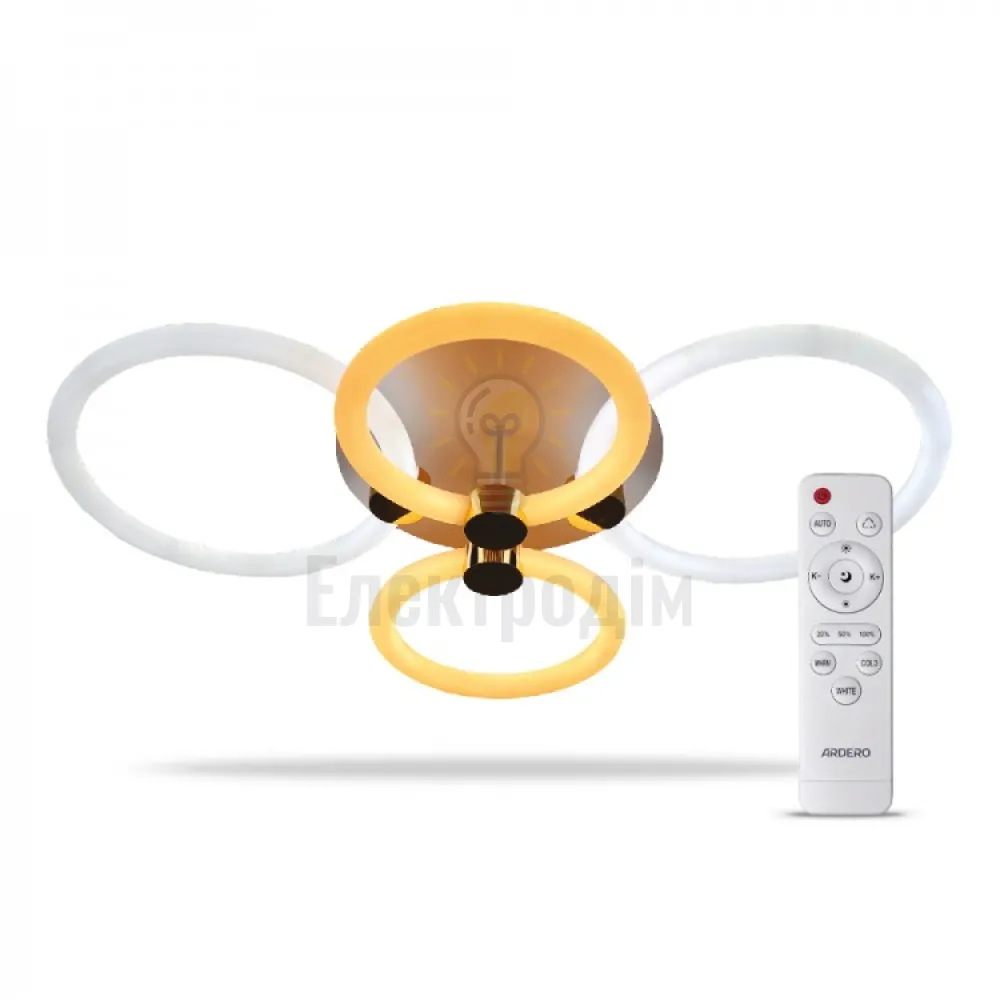 AL6134-1ARD 76W коло 8450Lm 3000K-6500K 615*415*130mm FELICITY GOLD 80072 