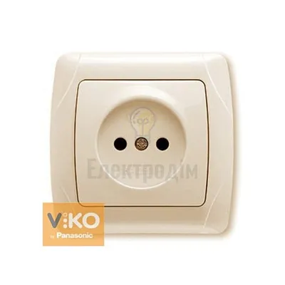 Розетка Viko Carmen Крем 1-а б/з 90562007-UA1 — купити в Електродім