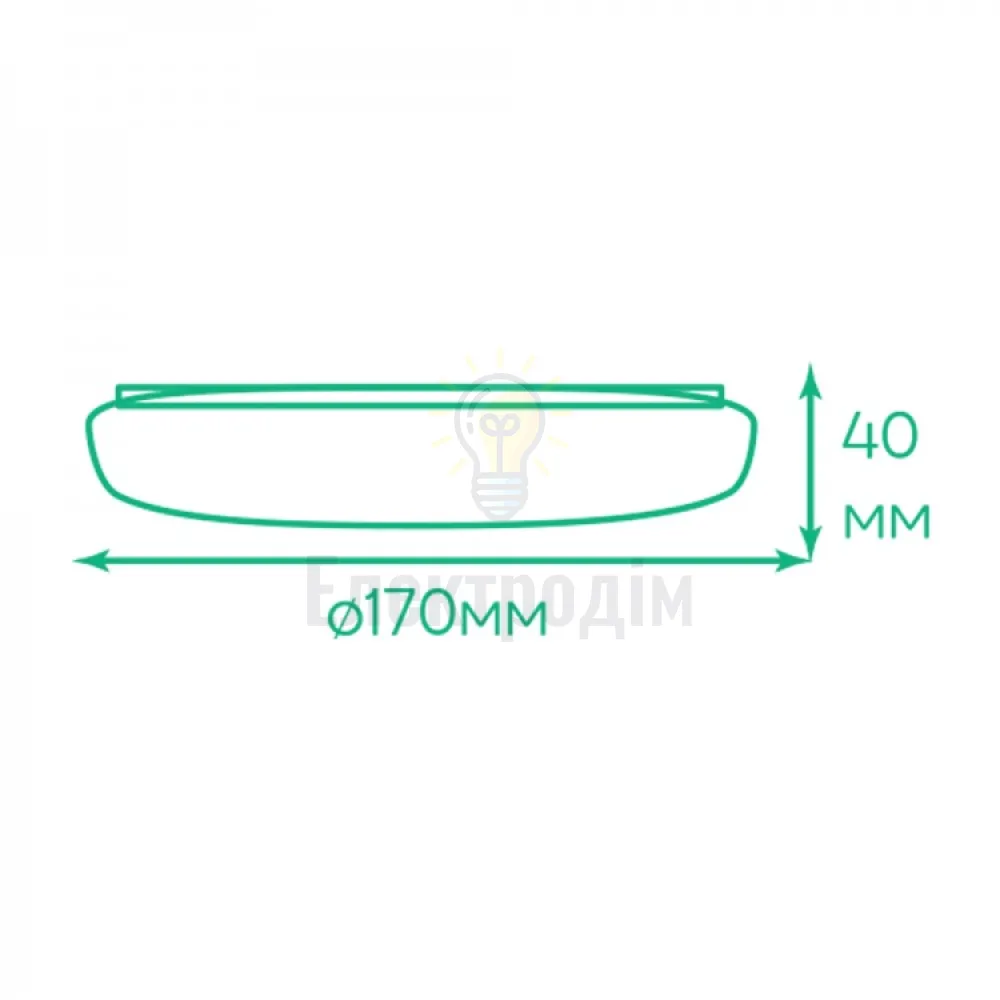 AL708ARD 24W коло накладний 2400Lm 5000K 170*40mm 80002  - фото 2