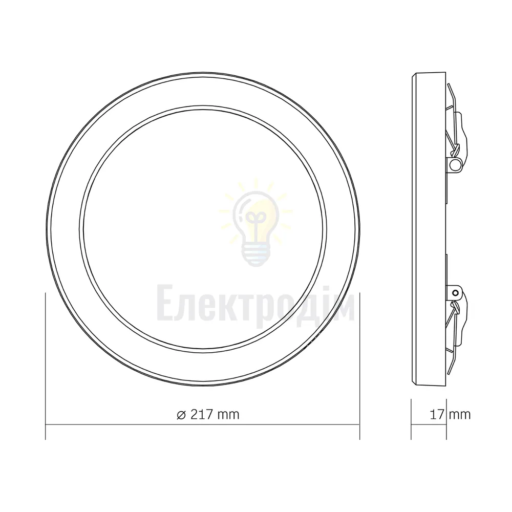 LED світильник круглий VIDEX DL6R 18W 3000K-4000K-6500K White VL-DL6R-18CW  - фото 5