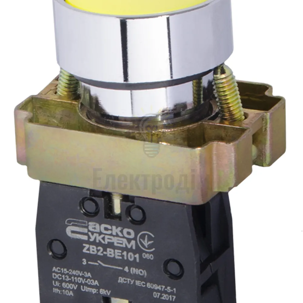 Кнопка АСКО XB2-BA51 Старт жовта A0140010029 