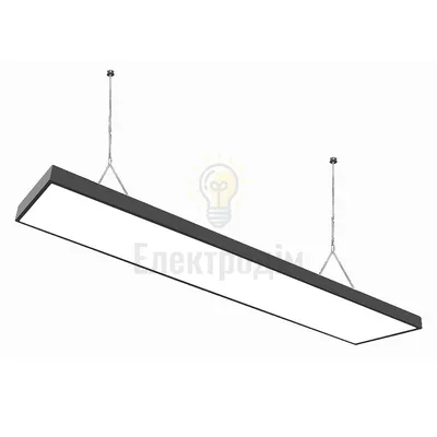 Led Світильник LED світильник VELMAX V-LОL, 42W, 6200K, 3000Lm, підвісний, чорний 25-12-82 — купити в Електродім