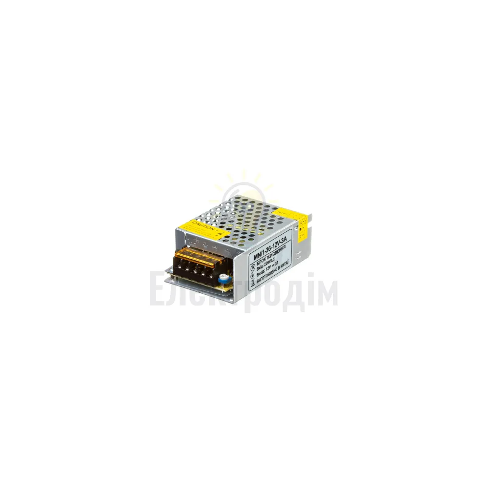 Блок  живлення 12В MN Блок живлення MN/1 3 А - 36W 1018986  - фото 1