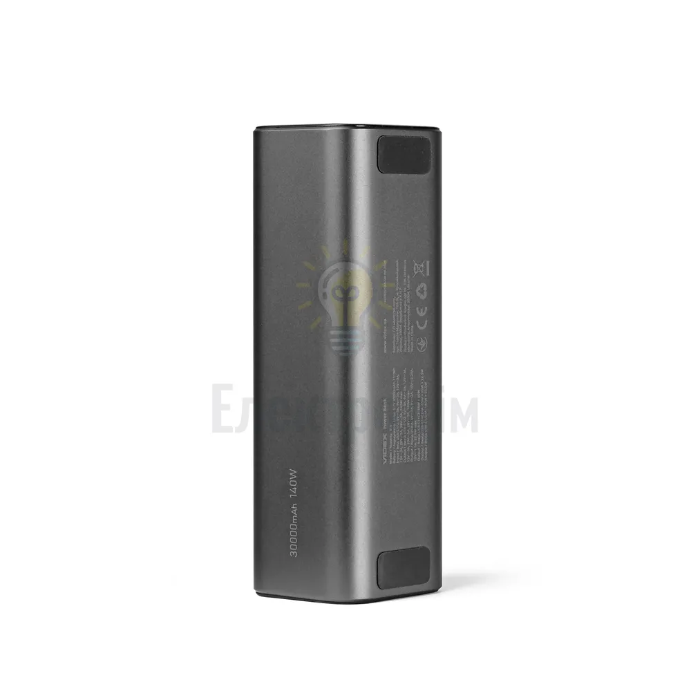 Повербанк 30000mAh VIDEX VPB-316 162W PD140W +Display VPB-316-G  - фото 9