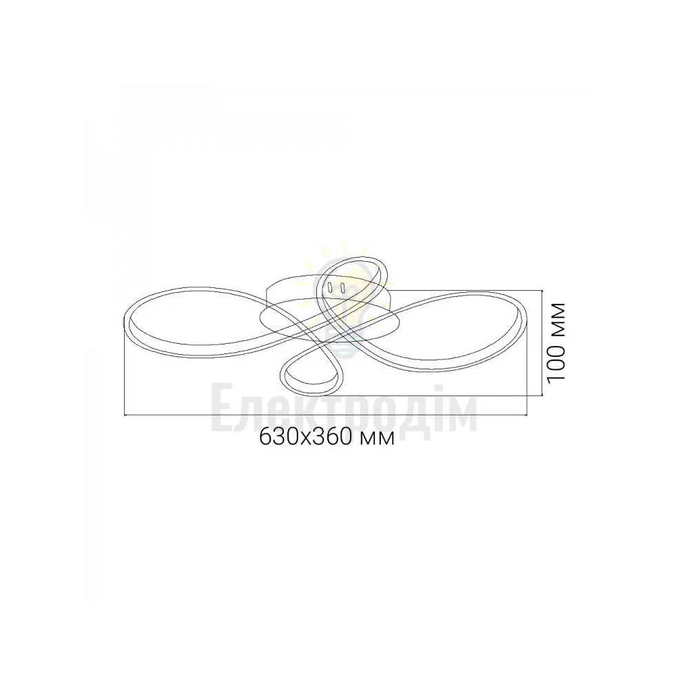Світлодіодний SMART світильник Ardero AL6530-1 ARD FABIO S 60Вт чорний 80494  - фото 2