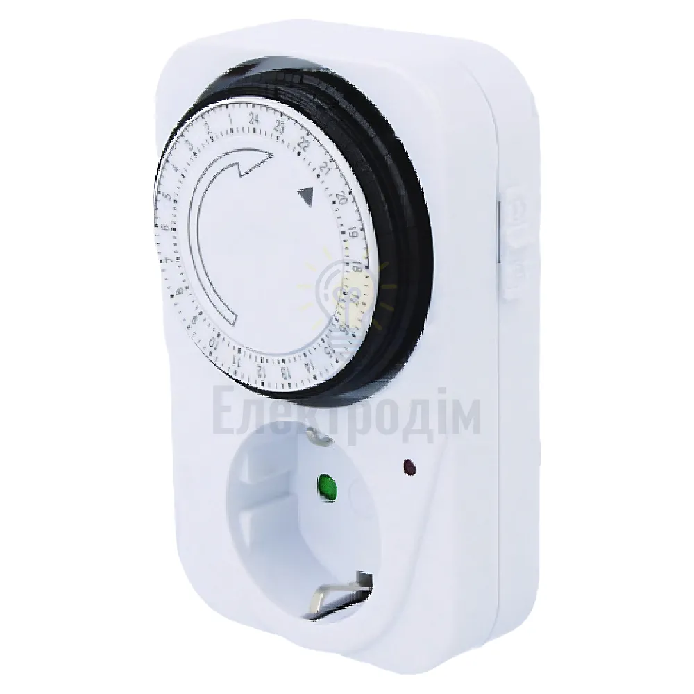 Реле часу добове механічне в розетку 16A, 3500W 56-55-51 