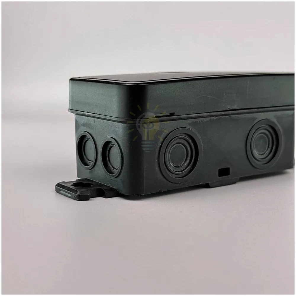 Коробка розподільча СКІМ K45B 85х43х39 чорна IP44 B1102005  - фото 1
