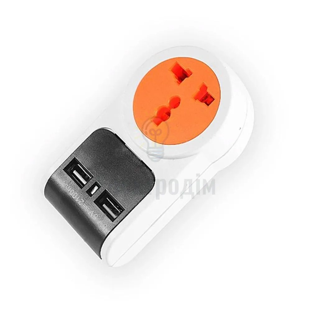 Переходник - адаптер Lemanso 2USB 5V/ 2.1A / LMA330 