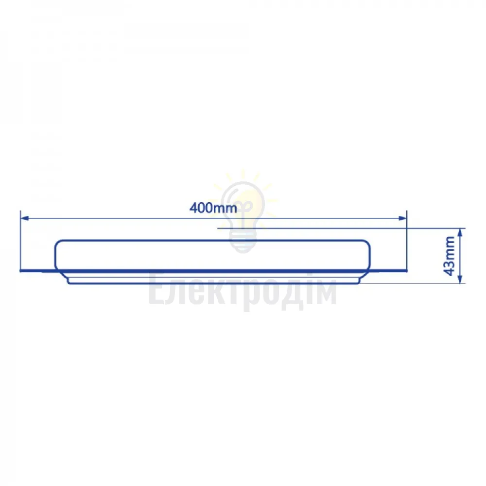 AL6090 60W трикутник, 3840Lm 3000K-6000K 400*400*37mm TRIANGLE 40279  - фото 2