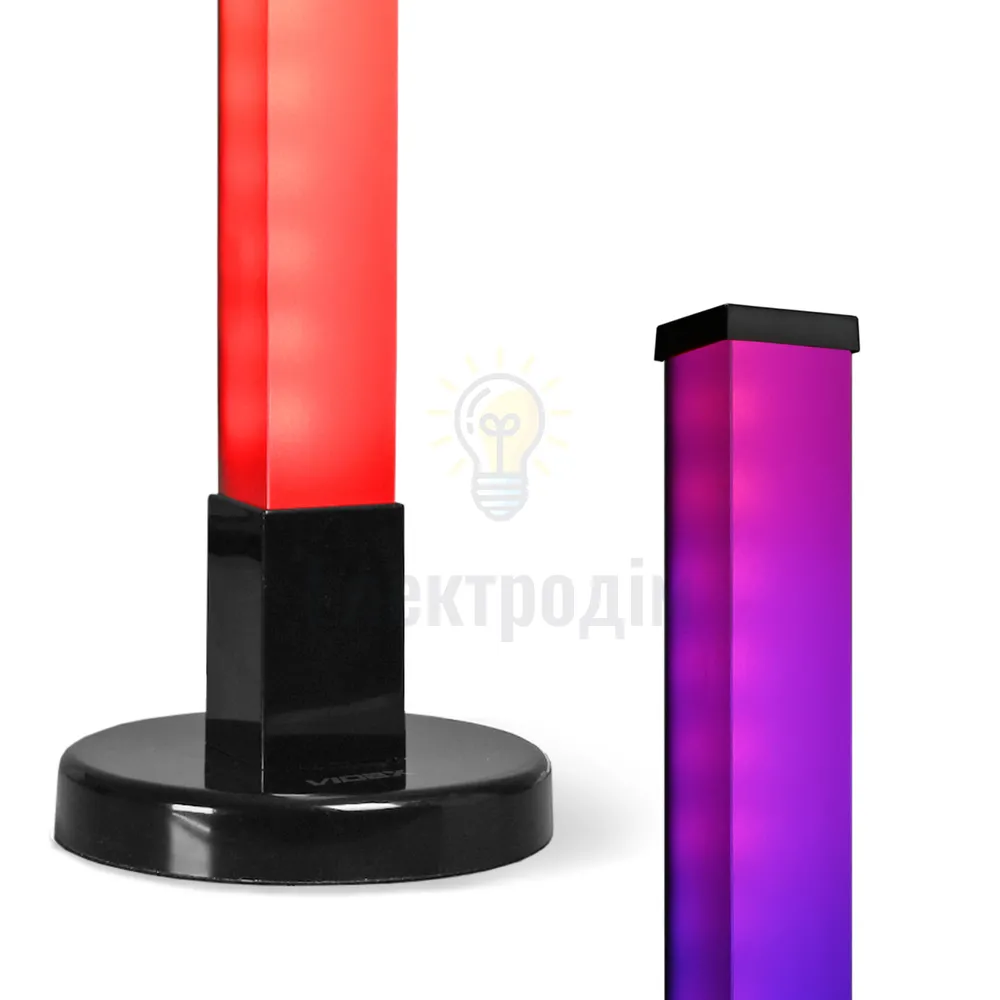 LED лампа підлогова VIDEX TF20 RGB 10W Black VL-TF20B-RGB  - фото 3