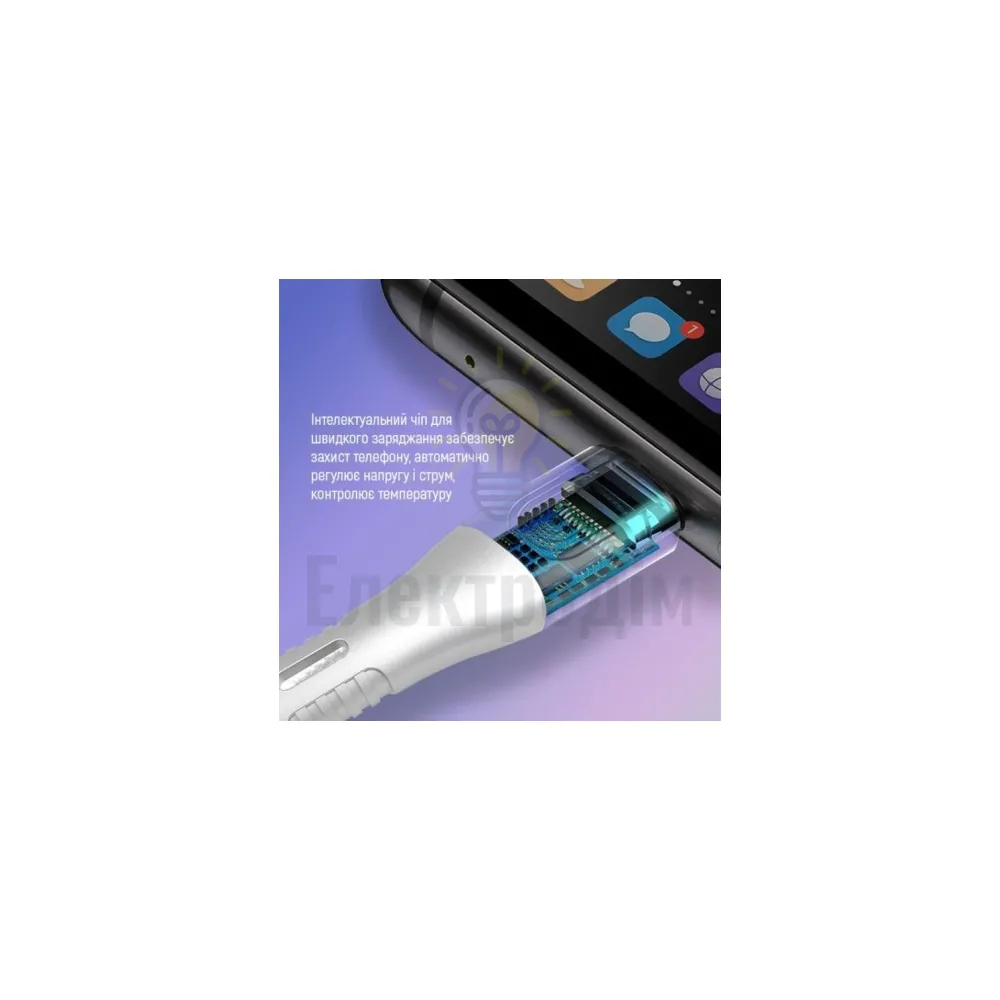 Кабель USB PD Type-C/Type-C ColorWay CW-CBPDCC065-WT 5,0А 240W 1м білий CW-CBPDCC065-WT  - фото 4