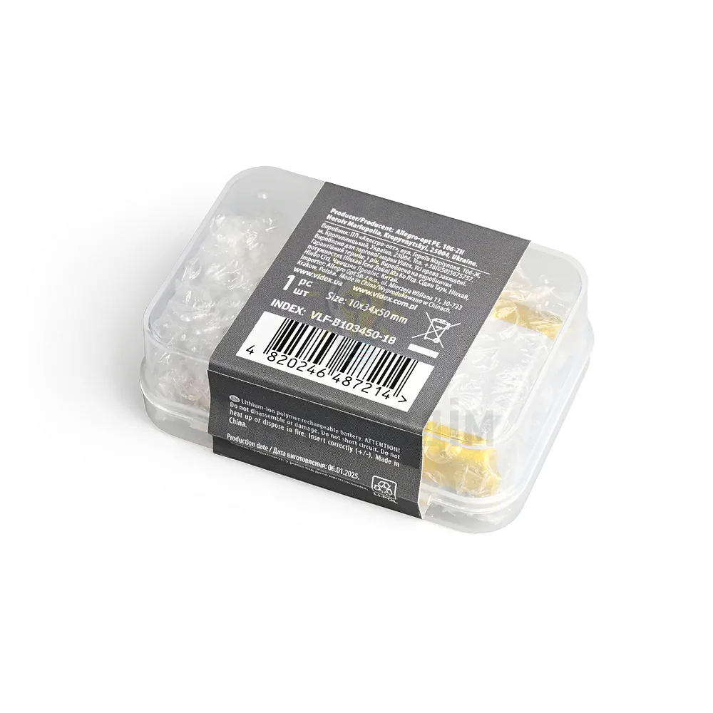 Акумулятор B103450 Li-pol 1800 mAh Videx VLF-B103450-18  - фото 2