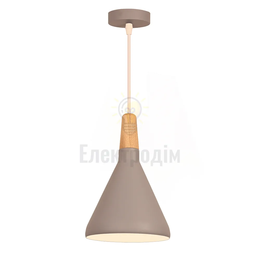 Світильник VELMAX V-CL-DRUM-Gr-Wh, max 60W, E27, 220V 23-10-48 