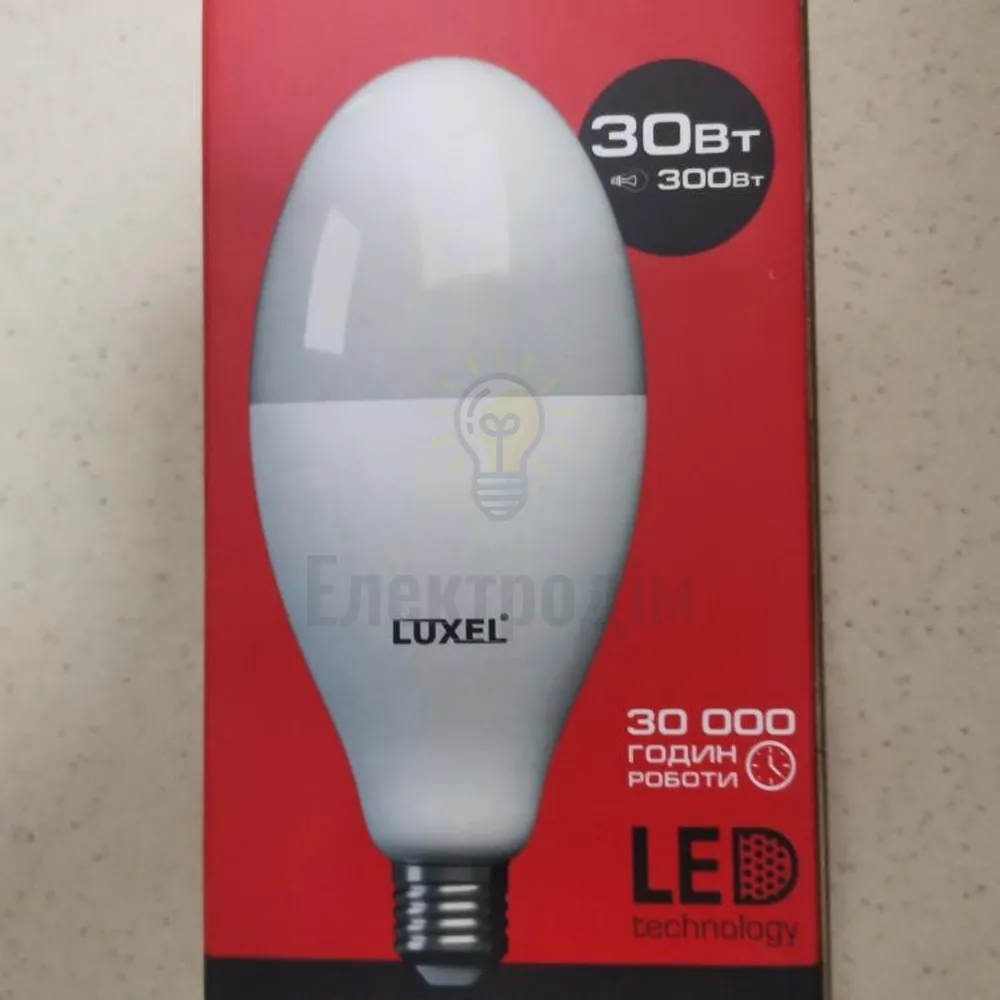 LUXEL Лампа LED 30w E27 6500K 097-C 
