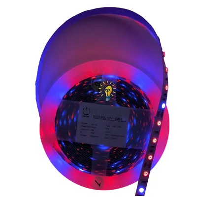 TRIONE FITO IP20 12V - 60 LED - (4 RED+1 BLUE) 5050-60,8W/M 97598 — купити в Електродім